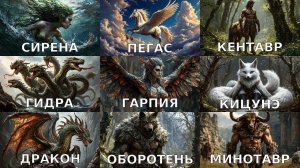 10 Удивительных Мифических Существ, Которые Поражают Воображение! #1