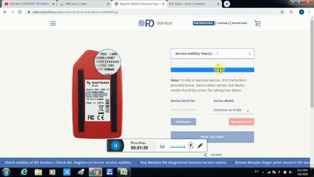 HOW TO RD Service Online – Register IDEMIA (Morpho) fingerprint ... смотреть онлайн