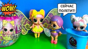 ОНА ЛЕТАЕТ😲 НОВАЯ КУКЛА ЛОЛ С КРЫЛЬЯМИ👼 куклы ЛОЛ сюрприз мультики lol fairies ДАРИНЕЛКА