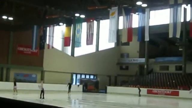 Oberstdorf 2015. Main Rink. 18 may. morning training 7:10. Olya Moshkova смотреть онлайн