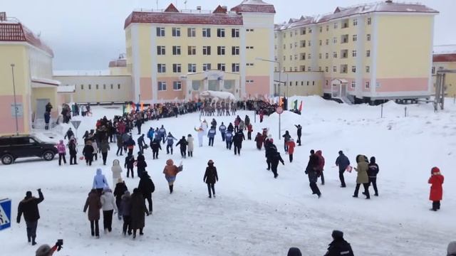 Олимпийский огонь в Анадыре, Чукотка. смотреть онлайн