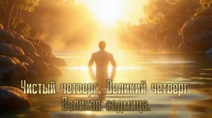 Чистый четверг. Великий четверг. Великая седмица.