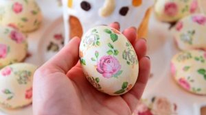 Украшаем ЯЙЦА на ПАСХУ ☆ Декупаж яиц