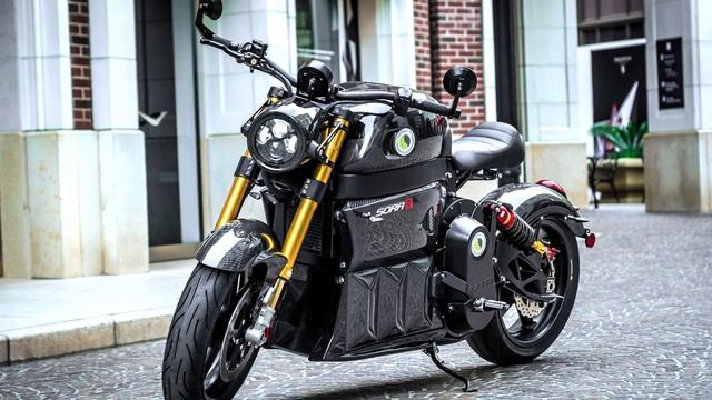Powerful Cafe Racer Motorcycle with Best Electric Range: Lito Green Motion Sora смотреть онлайн