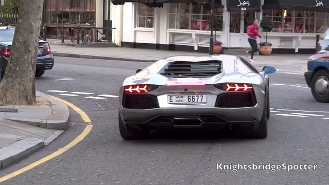 ARAB Lamborghini Aventador LP700-4 In London - HUGE Revs + Acceleration!