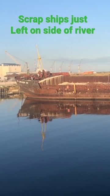 Abandoned ships on the river side in Ravenna,Italy #shorts #ships #scrapships #scrapmetal #short смотреть онлайн