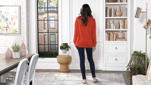 Laurie Felt Cashmere Blend Daisy Print Sweater on QVC смотреть онлайн
