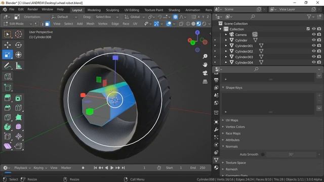 Blender wheel robot modeling - rigging tutorial free download смотреть онлайн