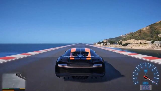 BUGATTI CHIRON SS TOP SPEED WORLD RECORD IN GTA 5 (300+MPH) смотреть онлайн