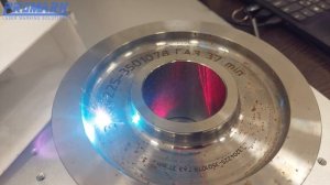 JPT Mopa M7 - Глубокая гравировка - маркировка металла (шкив, фланцы, отвод) на лазерном маркираторе