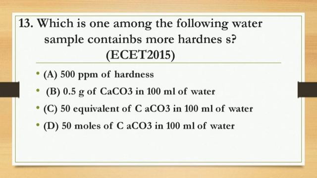 ECET CHEMISTRY - Water Technology previous year questions| ECET chemistry | EDUCATION HUB смотреть онлайн