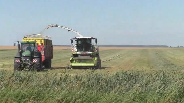 CLAAS Jaguar 870: Мощный комбайн для заготовки сенажа! смотреть онлайн