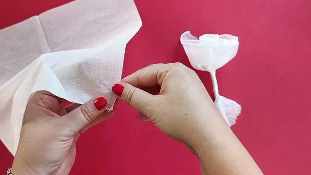 How To Make A Rose With Napkin🌹 Valentine's Day / Mother's Day Easy Papercraft GIFT IDEAS #Diy смотреть онлайн