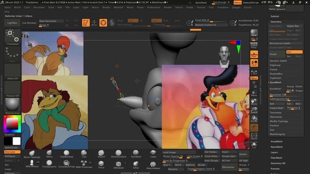 ZBrush de modelado 3d escultura y pintura digital proceso creativo смотреть онлайн