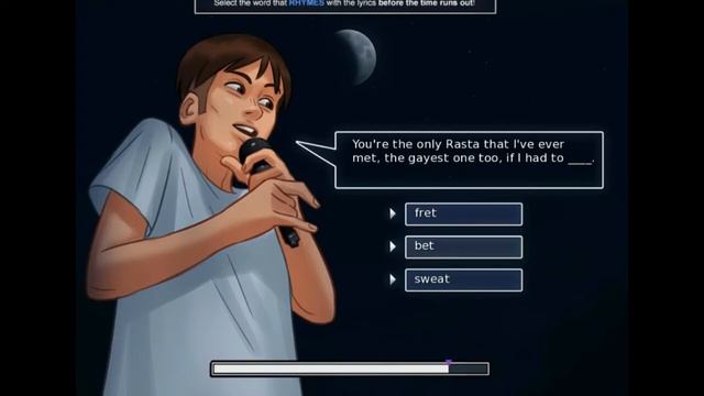 Summertime Saga Winning Rap Battle With Tyrone 1