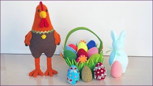 Курочка крючком. Мастер класс вязания крючком. Часть 2.