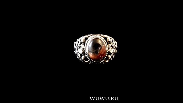 Кольцо из серебра 925 пробы с лепидокрокитом смотреть онлайн
