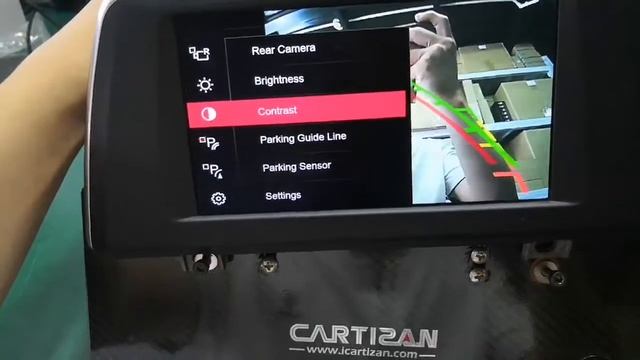 Cartizan BMW EVO camera interface with adjustable menu смотреть онлайн