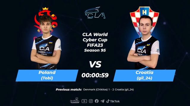 2023.01.10 ► UA Division CLA World Cyber Cup FIFA 23 PS5 #1 смотреть онлайн