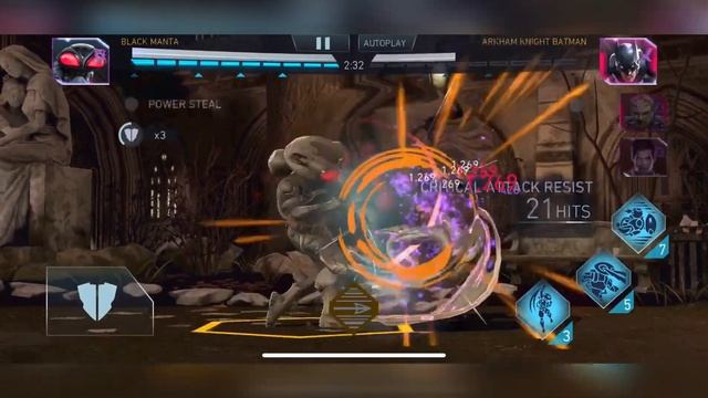 Solo Manta Showdown in Arena, competitor 2 to Invincible level, Injustice2 Mobile смотреть онлайн