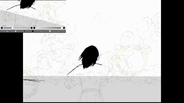 SpeedPaint Background Girl and Cloud - Ibis Paint X смотреть онлайн
