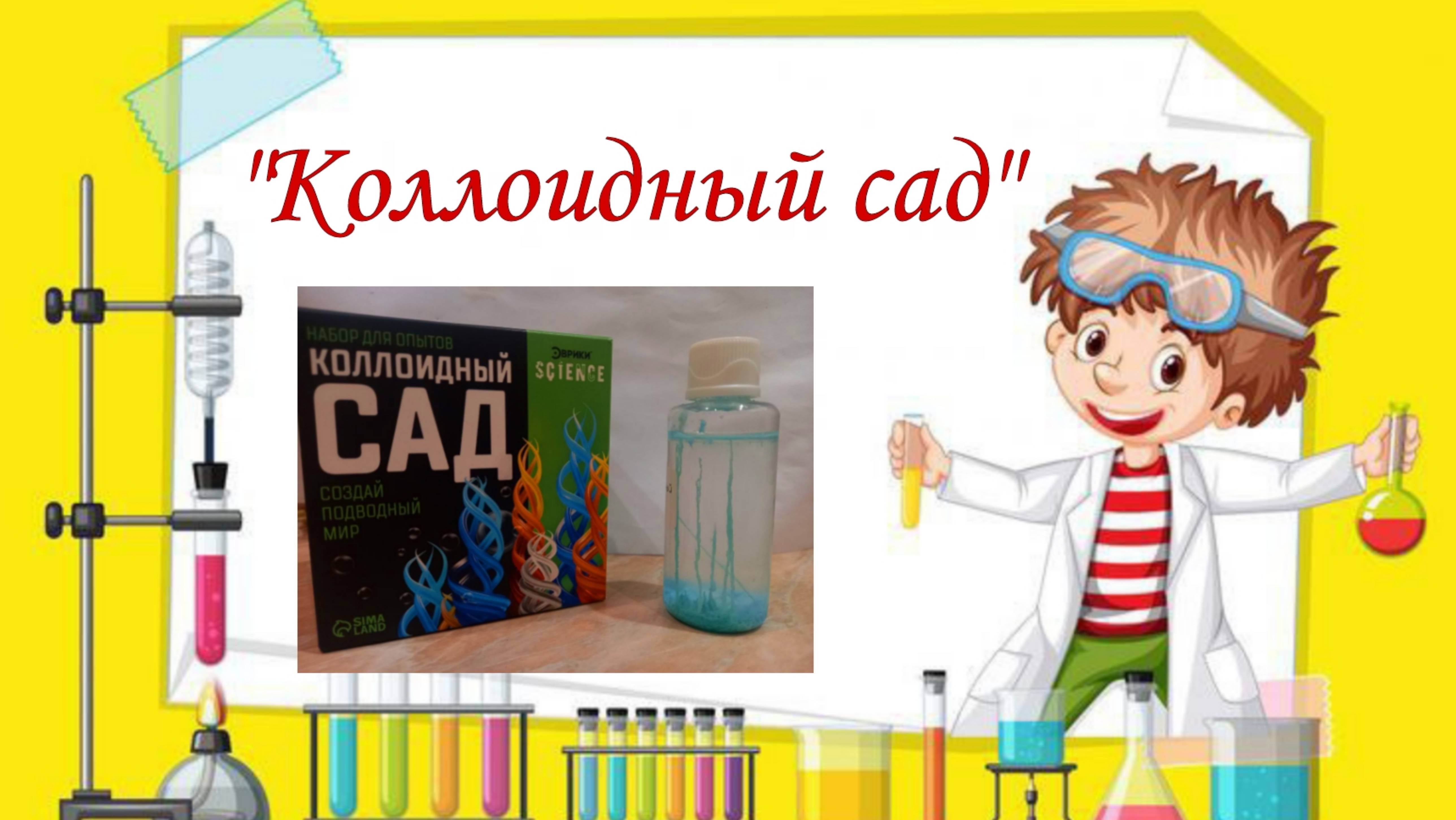 Химический эксперимент "Коллоидный сад" смотреть онлайн