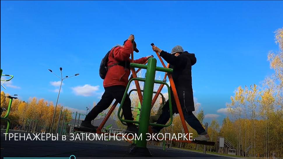 ТРЕНАЖЁРЫ в ЗАТЮМЕНСКОМ ЭКОПАРКЕ. смотреть онлайн