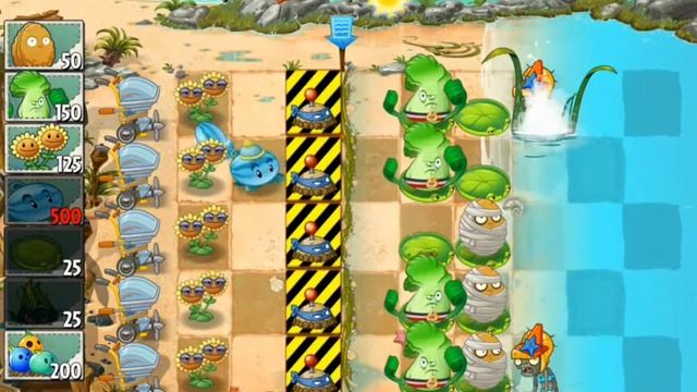 Plants vs Zombies 2 - Big Wave Beach - Day 15 смотреть онлайн