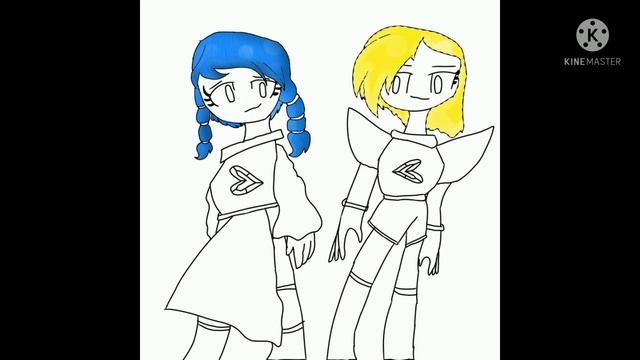 Yellow Spinel And Blue Spinel (Ibis Paint) смотреть онлайн