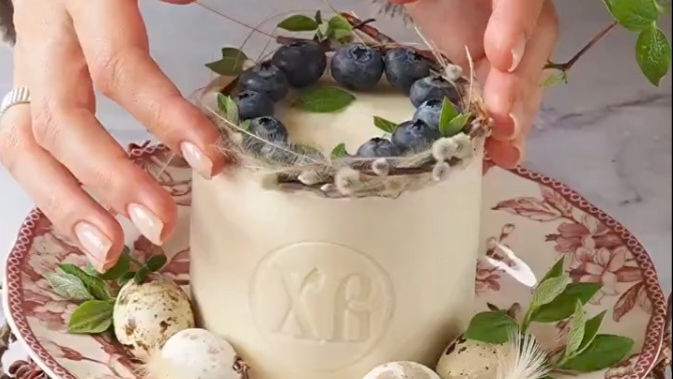 ПАСХА ТВОРОЖНАЯ С ЯГОДАМИ смотреть онлайн