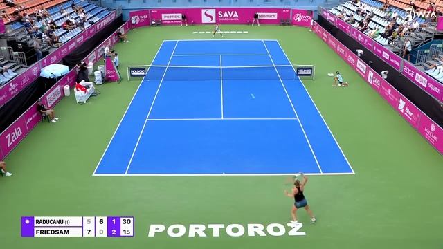 Emma Raducanu vs. Anna-Lena Friedsam | 2022 Portoroz Round of 16 | WTA Match Highlights смотреть онлайн