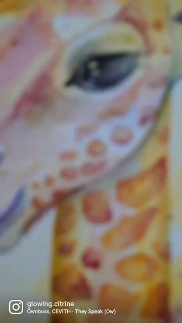 Watercolour Giraffe Painting #shorts #giraffe #painting смотреть онлайн