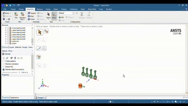 For Beginners 🛠️: Space Claim Ansys Tutorial 📐-Crankshaft &piston assembly смотреть онлайн