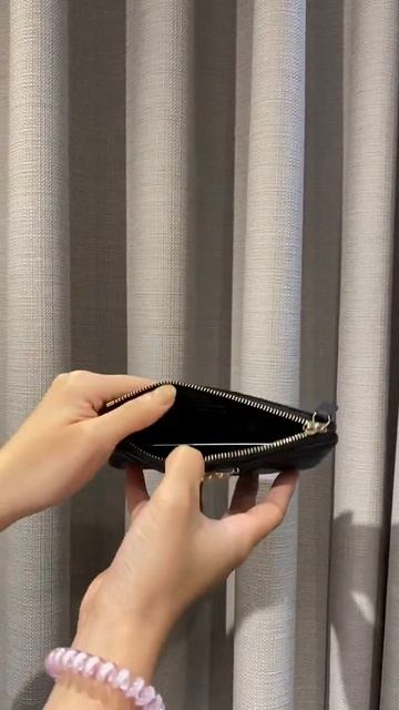 【Marie Hime世界代購】CHANEL BOY 改良式羊皮x淡金釦 黑色一字拉鍊錢包💗 💰此款現鈔可以放到五萬元