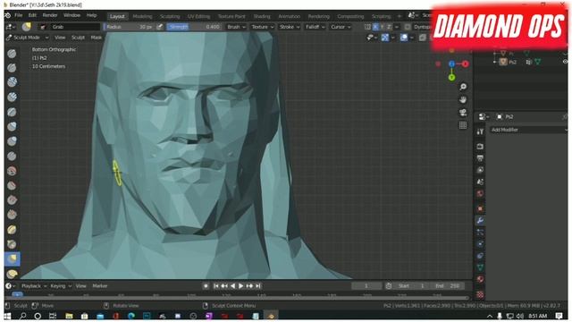 Sculpting A Model Method For Wwe SmackDown! HCTP || Part 2 - Advance Blender Tutorial
