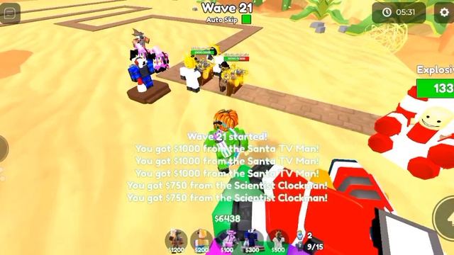 Esse é o poder do Sand Wizard Cameraman no toilet tower defense - Roblox смотреть онлайн