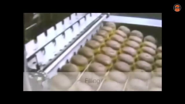 Automatic line for frying krapfens and donuts, deep fryer tunnel ABAR смотреть онлайн