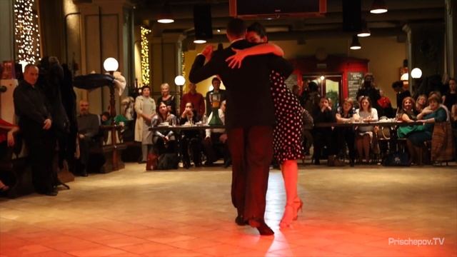 Anton Volkov & Polina Barsukova, 2-3, Prischepov milonga, orangereya, 4.12.2016 смотреть онлайн