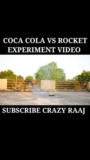 ROCKET IN COCA COLA BOTTLE| CRAZY RAAJ #shorts #short