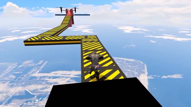 Motorcycle & Gorilla Jumps Parkour - Gta 5