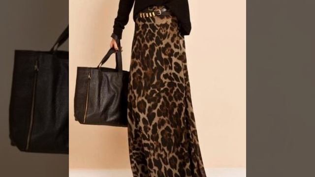 40+ Classy And Trendy Leopard Print Long Maxi SKIRT Design Ideas For Girls