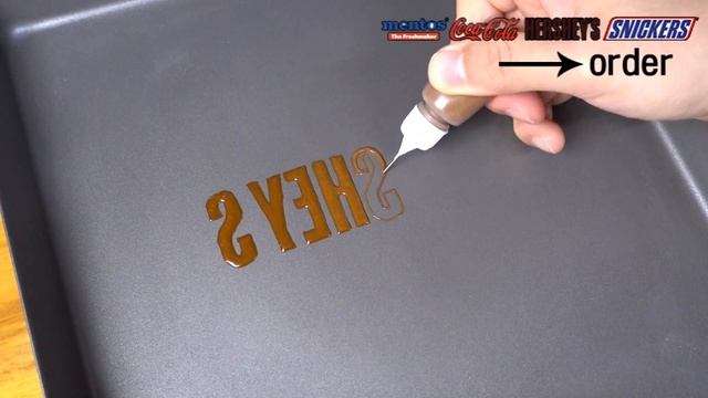 Mentos And Coke Pancake Art - Mentos, Coca Cola, Hershey's, Snickers