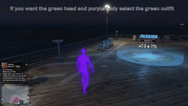 how to merge the purple and green alien skin together gta online смотреть онлайн