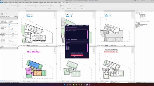 Copy View Filters in Revit with a few Clicks! [EF-Tools] смотреть онлайн