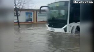 Потоп_в_Махачкале!_Людей_сносит_потоками_воды!_Сильный_дождь_  накрыл Дагестан 16 апреля 2025