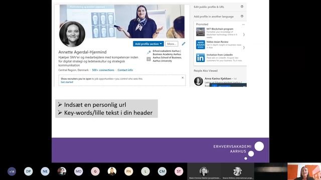EAlumne Webinar   Personlig Og Professionel Branding På Linkedin, Der Giver Netværk, Praktik Og Job