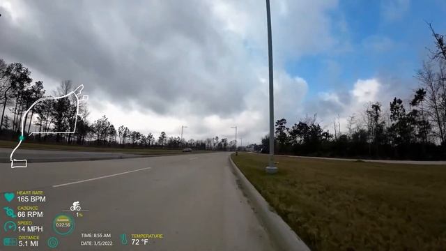 DJI Action Morning Bike Ride 10.15mi 03-05-2022 смотреть онлайн