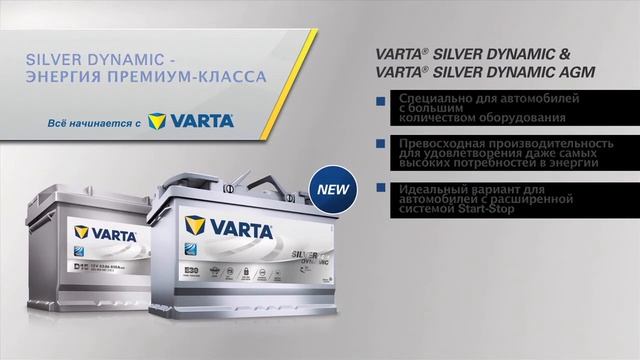 Аккумуляторы Varta Silver Dynamic смотреть онлайн