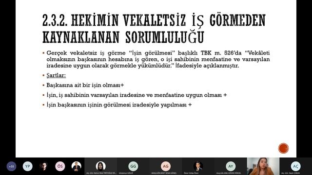 Hekimin Hukuki Sorumluluğu Ve Tıbbi Malpraktis