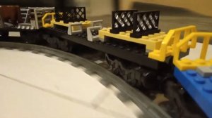 Длинный lego поезд 60198. Поезд из шести вагонов